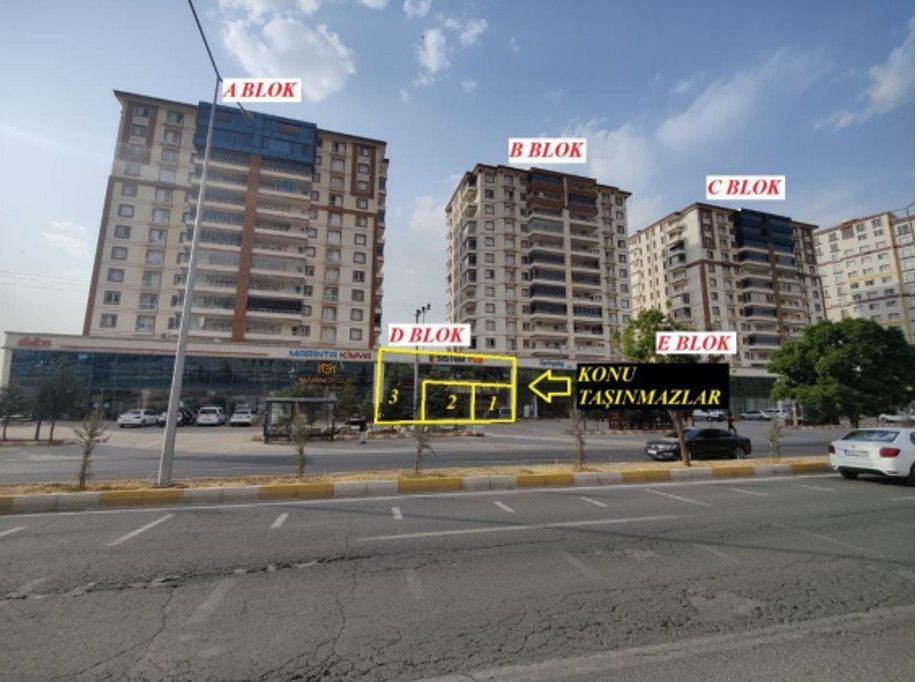 Mardin Artuklu Yalım Mahallesinde 1034m² Satılık 3 Adet Dükkan Ve Depo